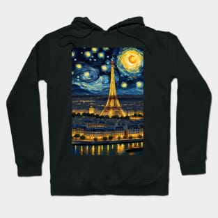 Starry night paris Hoodie